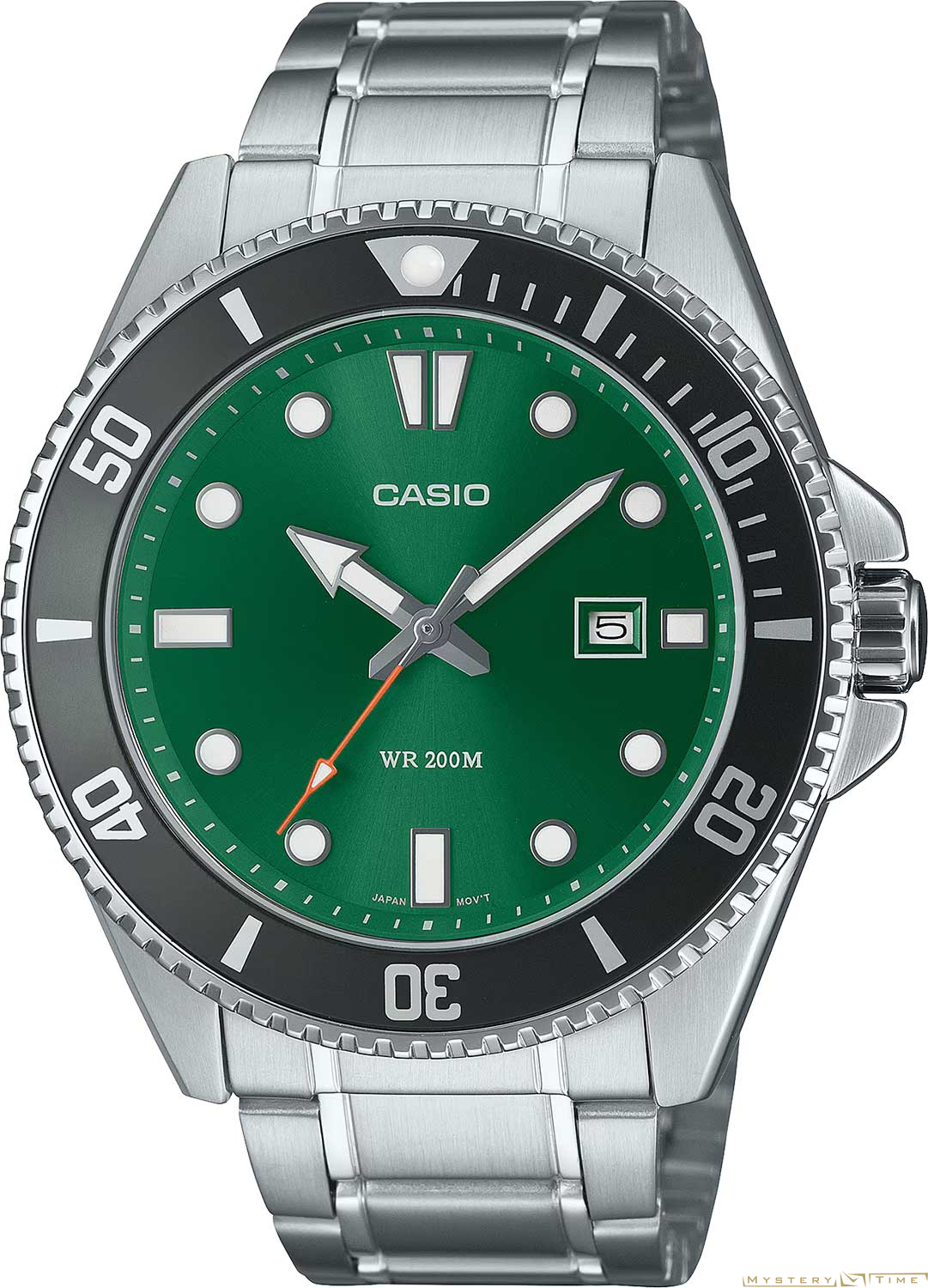 Часы японские наручные мужские кварцевые на браслете Casio MDV-107D-3A2